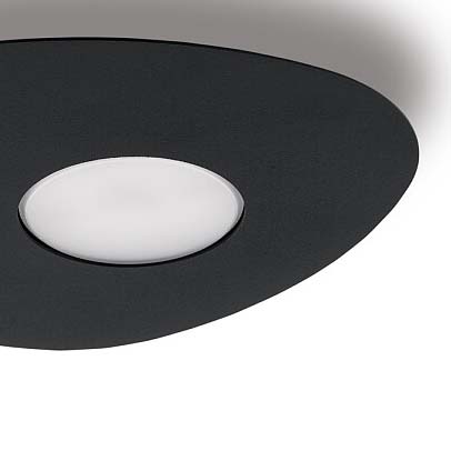 Czarna lampa sufitowa Organic 8303 minimalistyczna do sypialni