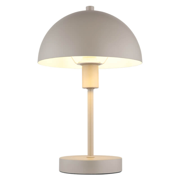 Stołowa lampa do salonu Atoma 24009S kopuła grzybek szara