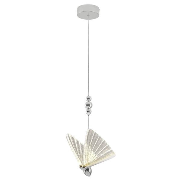 Wisząca lampa motyl Mariposa LP-1715/1P CH LED 8W 3000-6000K chrom