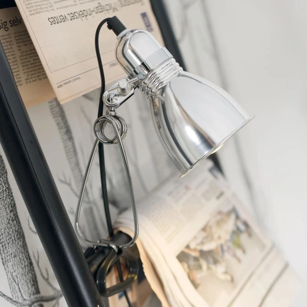 Lampa zaciskowa Photo 59372029 Nordlux regulowana metalowa srebrna