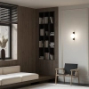 Kulista lampa ścienna Avant-garde MOD324WL-01B do salonu biała czarna