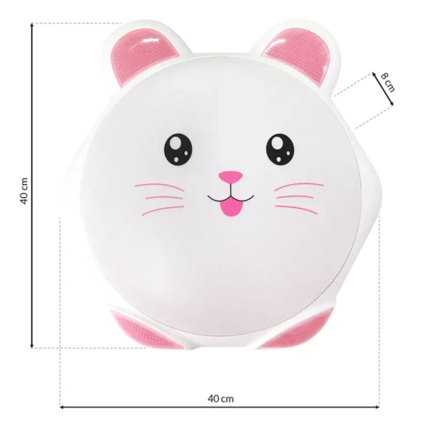 Dziecięcy plafon SWEET PINK ML6180 LED 40W 4000k królik różowy