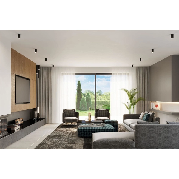 Minimalistyczna lampa sufitowa SL.1000 czarna do jadalni