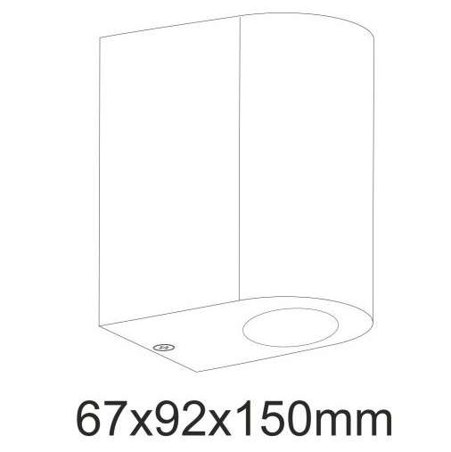 Zewnętrzna LAMPA elewacyjna BOSTON 304599 Polux metalowa OPRAWA ścienna KINKIET do ogrodu outdoor IP44 satyna szczotkowana