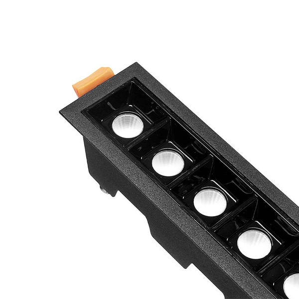 Podłużna lampa podtynkowa Glare 3050 Brosline LED 40W 3000K czarny