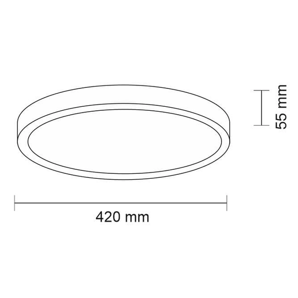 Plafon LAMPA sufitowa NOMI 8446 Shilo okrągła OPRAWA metalowa LED 16W 4000K plafoniera czarna