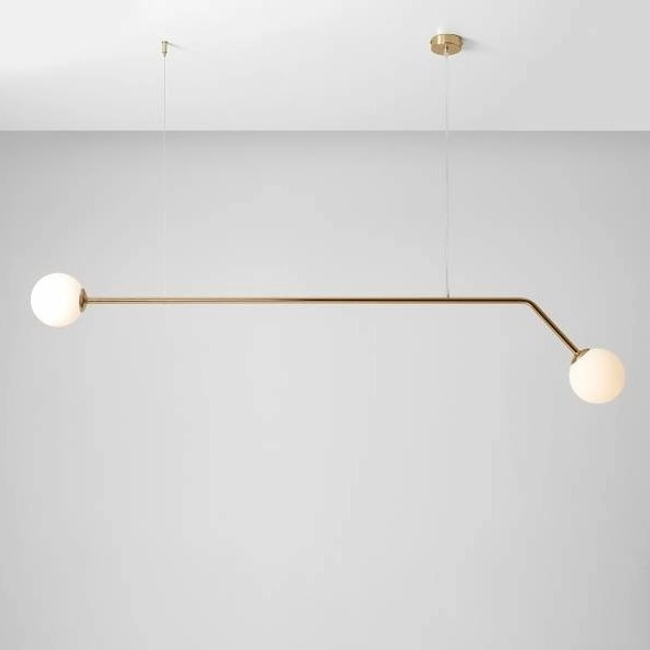 Wisząca lampa modernistyczna PURE 1064H30 Aldex szklane kule balls złota