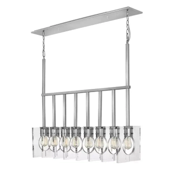 Lampa wisząca na łańcuchu LUDLOW QN-LUDLOW8-PN polerowany nikiel