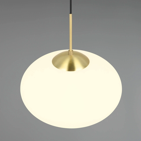 Zwis lampa salonowa FOMENTO 363190108 Trio pojedyncza bubble złoty biały