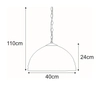 Wisząca lampa Sargan K-P161551 na łańcuchu multikolor