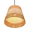 Wisząca lampa ekologiczna JOELINE R31731926 boho czarny brązowy