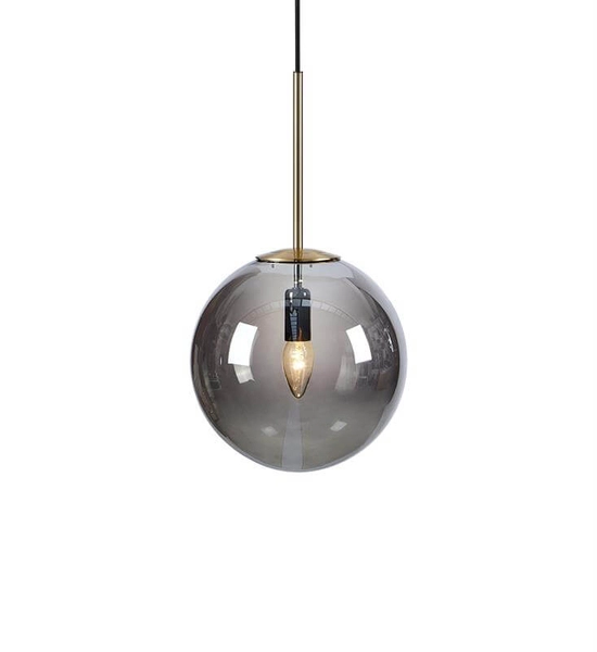 Wisząca lampa loftowa Dione 108268 ball nad stół przydymiona złota