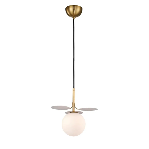 Kulista lampa wisząca CHIC biała złota ST-DL-2969P1 1xG9 5W glamour