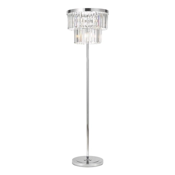 Podłogowa lampa salonowa Angel ANG4908 Dar Lighting glamour kryształ chrom