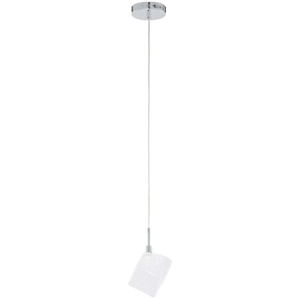 LAMPA wisząca ZEN MD13026003-1A Italux szklana OPRAWA zwis kwadratowy biały chrom