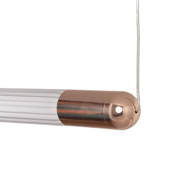 Lampa wisząca szklana Jacob ABR-LWLJ-3W-3000K LED 2,5W 3000K złota biała