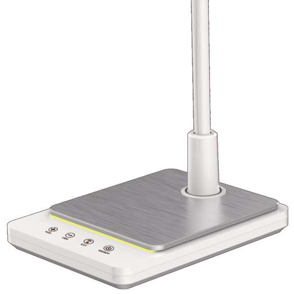 Biurkowa LAMPA stołowa Ika K-BL1027 biały Kaja stojąca LAMPKA metalowa LED 8W 3000 - 6000K biała
