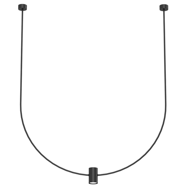 Natynkowa lampa zwisowa No.C 5088 Shilo 86cm regulacja do salonu czarna