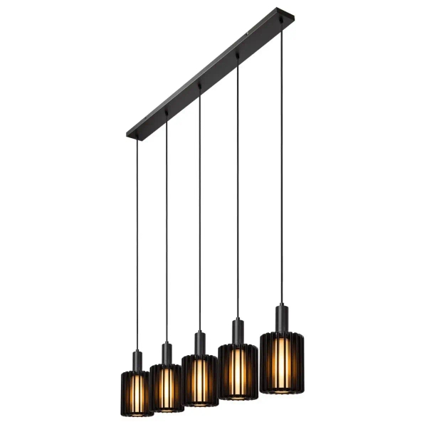 Nowoczesna lampa wisząca Lambres 45410/05/30 na listwie czarna