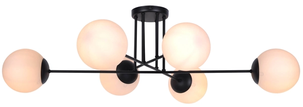 Sufitowa lampa Savoy K-4925 do jadalni balls biała czarna