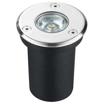 Zewnętrzna LAMPA najazdowa GAWRA 03246 Ideus gruntowa OPRAWA okrągła LED 3W 4000K wpust outdoor IP67 satyna