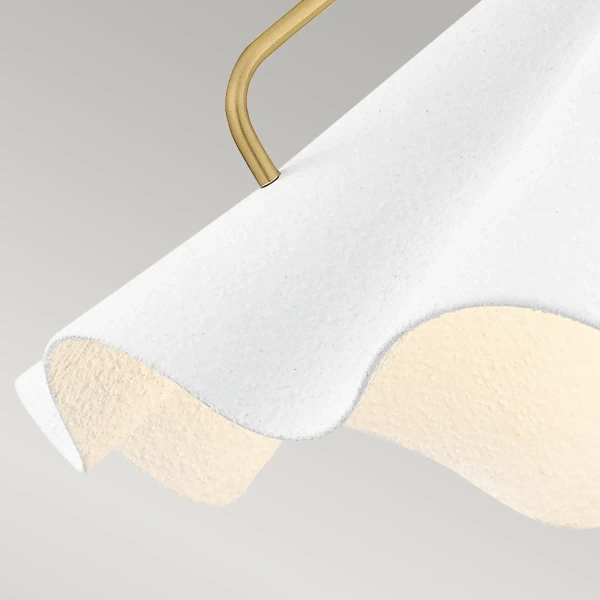 Lampa wisząca nad stół Mejia QZ-MEJIA-1P-S-AB mosiądz biały