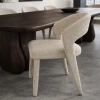 Tapicerowane krzesło KOS MM1501100299 beżowe taupe tkanina 45cm