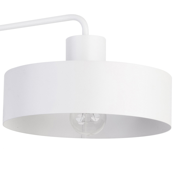 Kinkiet LAMPA ścienna VASCO 31556 Sigma metalowa OPRAWA okrągła na wysięgniku biała