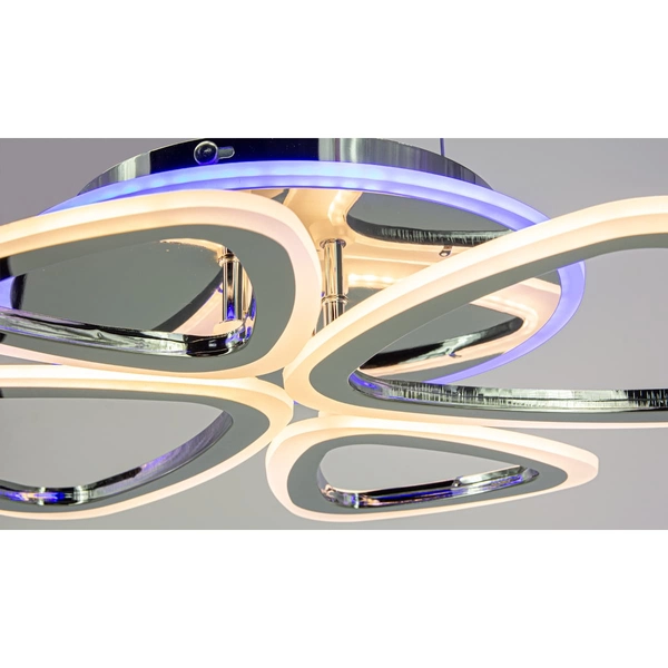 Lampa sufitowa ledowa Oslo DRS2013 8C LED 77W do salonu chromowana