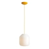 Lampa wisząca żótła FLASK ze szkła 1xE27 do salonu nad stół 8500G21_L