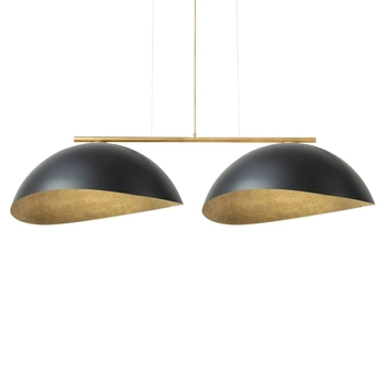 Lampa do jadalni wisząca nad stół Solar 40572 Sigma czarna złota