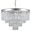 Wisząca lampa VERDES PND-44372-8A-SLVR-BRW crystal srebrny przezroczysty