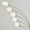 Łukowa lampa podłogowa Jaspa 76568 LED 5,5W 3000K srebrny biały