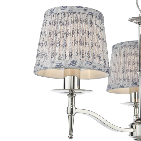 Potrójna lampa wisząca Marble MAR5338-EH Dar Lighting do kuchni na łańcuchu srebrna