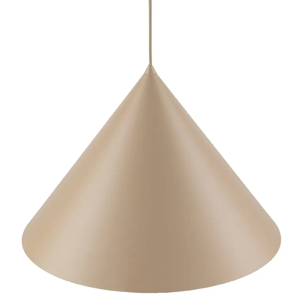 Wisząca na kablu lampa Cono 10622 do jadalni stożek beżowy