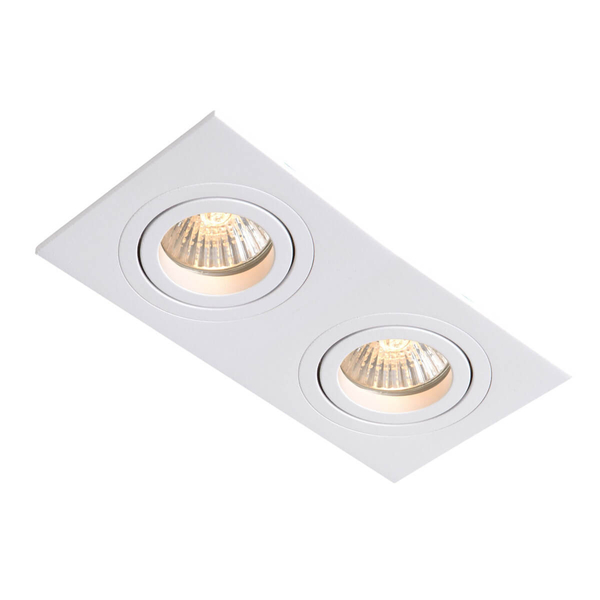 Wpust LAMPA sufitowa METIS LP-2780/2RS WH Light Prestige prostokątna OPRAWA wpuszczana regulowana biała