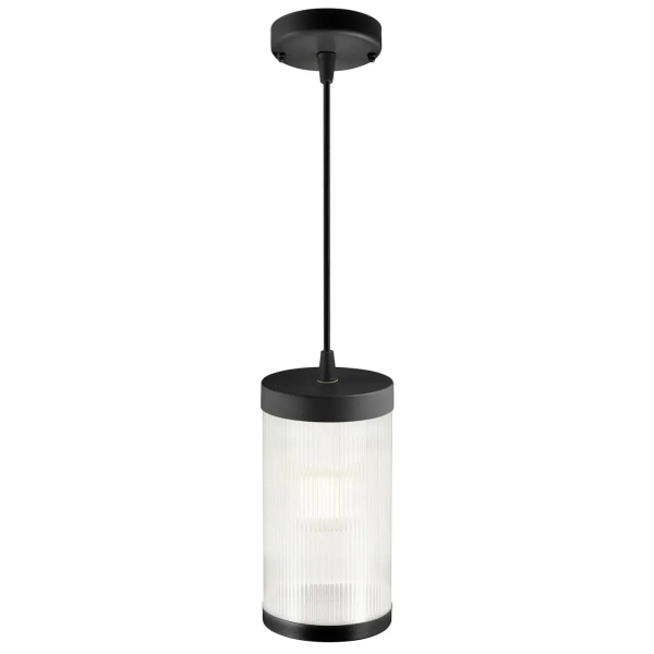 Lampa wisząca tuba Coupar 2218053003 IP54 na zewnątrz czarny