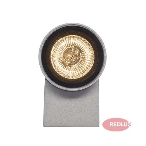 Tuba LAMPA elewacyjna MIZZI R10600 Redlux zewnętrzna OPRAWA kinkiet ścienny do ogrodu IP54 outdoor srebrnoszary