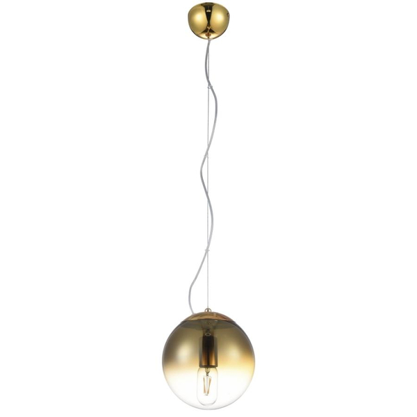 Lampa zwisowa Iris AZ3133 Azzardo kulisty klosz nad wyspę złota
