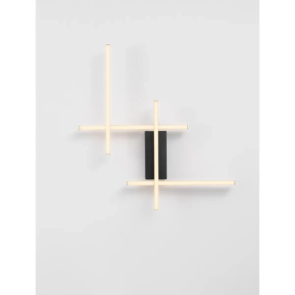 Sypialniana lampa ścienna BILORTA LE45470 LED 34W 3200K czarny złoty