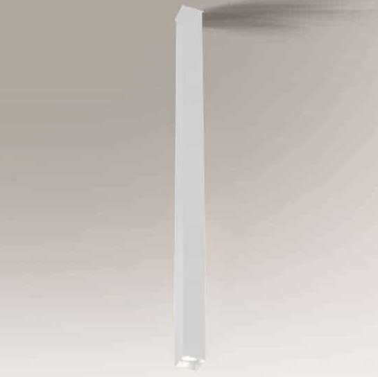 Nowoczesna LAMPA sufitowa DOHA 7137 Shilo metalowa tuba downlight do jadalni biały
