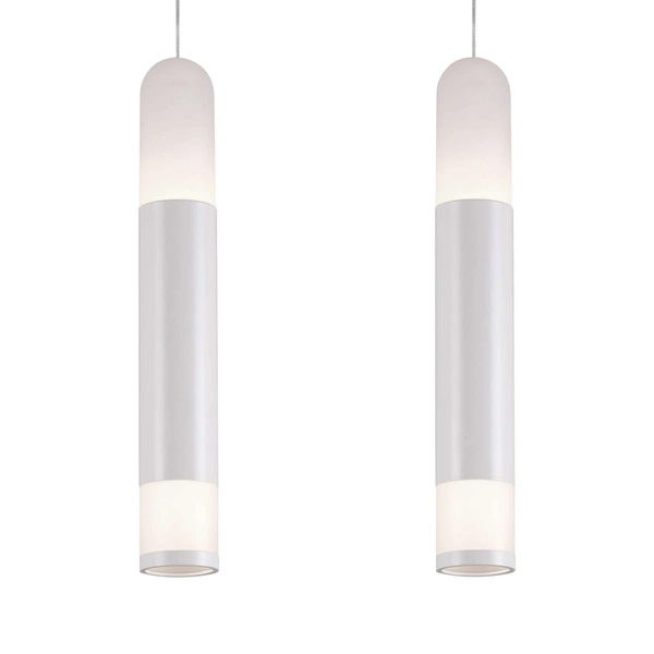 LAMPA wisząca FORLI LP-8011/3P Light Prestige metalowa OPRAWA listwa LED 30W 3000K zwis tuby chrom białe