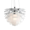 Metalowa lampa wisząca nad stół Prospettiva ABR-LW-PRO-60-B szyszka biała