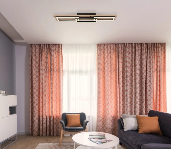 Sufitowa lampa uchylna Illa 67266D1 LED 30W 2700-6500K czarna drewno