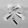 Potrójna lampa sufitowa tuby BRISA DL306880430 IP44 z regulacją srebrny