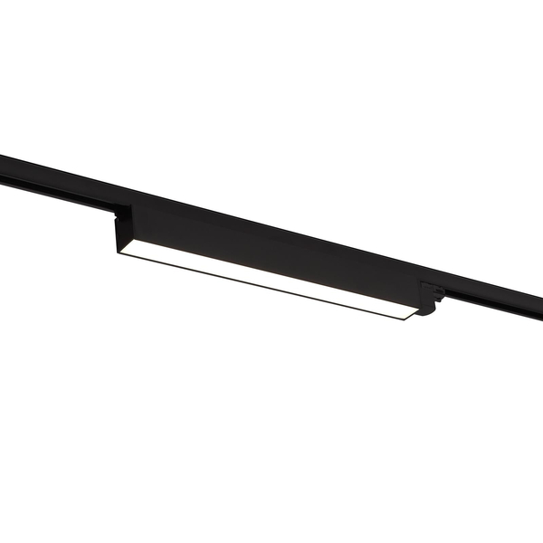 LAMPA sufitowa LINEAR S0007 Maxlight metalowa OPRAWA belka LED 18W 4000K do systemu szynowego 3 - fazowego czarna