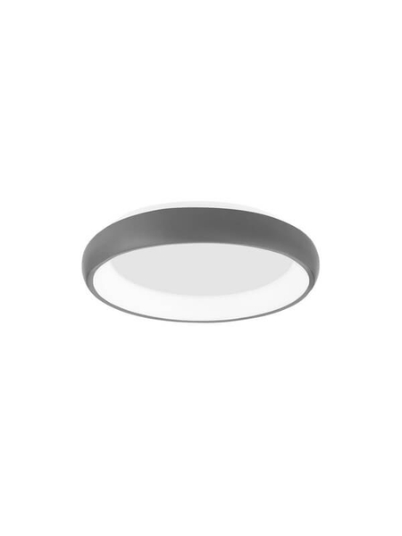 Minimalistyczny plafon sypialniany Tolu LED 32W 3000K szary