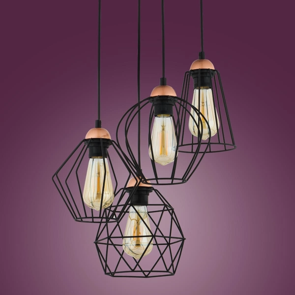 Wisząca lampa wielopunktowa Galaxy 1643 TK Lighting czarna miedziana