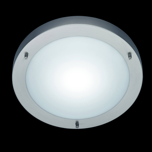 Lampa sufitowa szklana CONDUS 6801011-07 IP44 okrągła srebrny