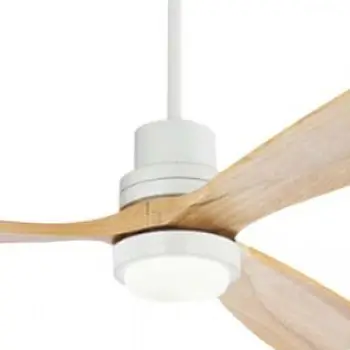 Wentylator sufitowy do salonu 19140 LED 15W 3000-6000K drewniany biały